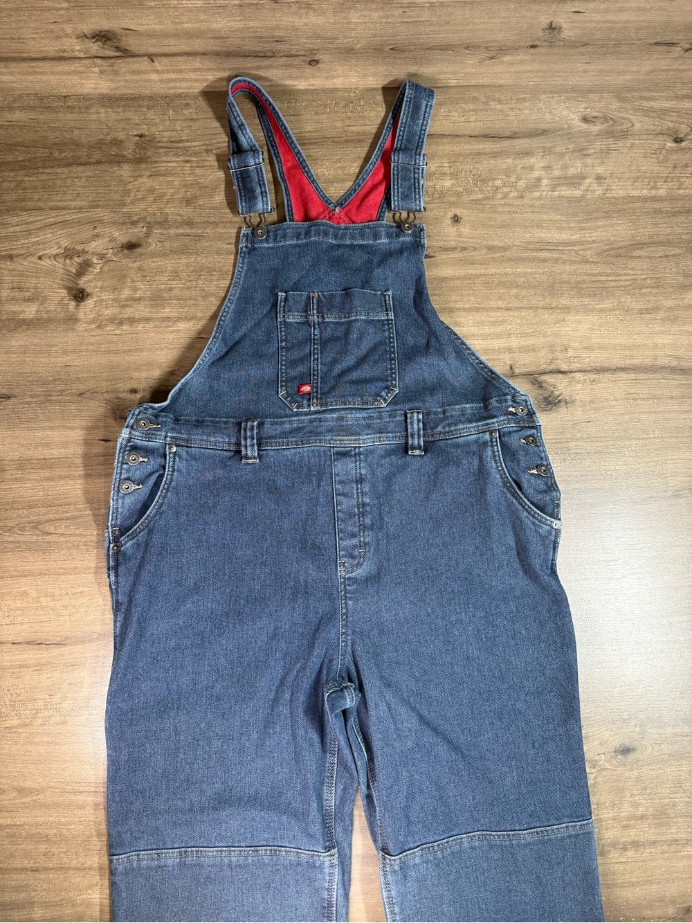 Dickies Men’s Insulated Double Knee Denim Jean Overalls Size XL